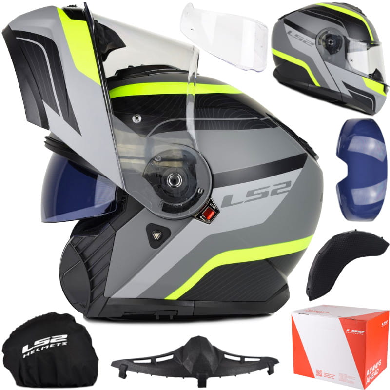 Kask LS2 FF908 Strobe II Monza M.Bl. H-V Yel