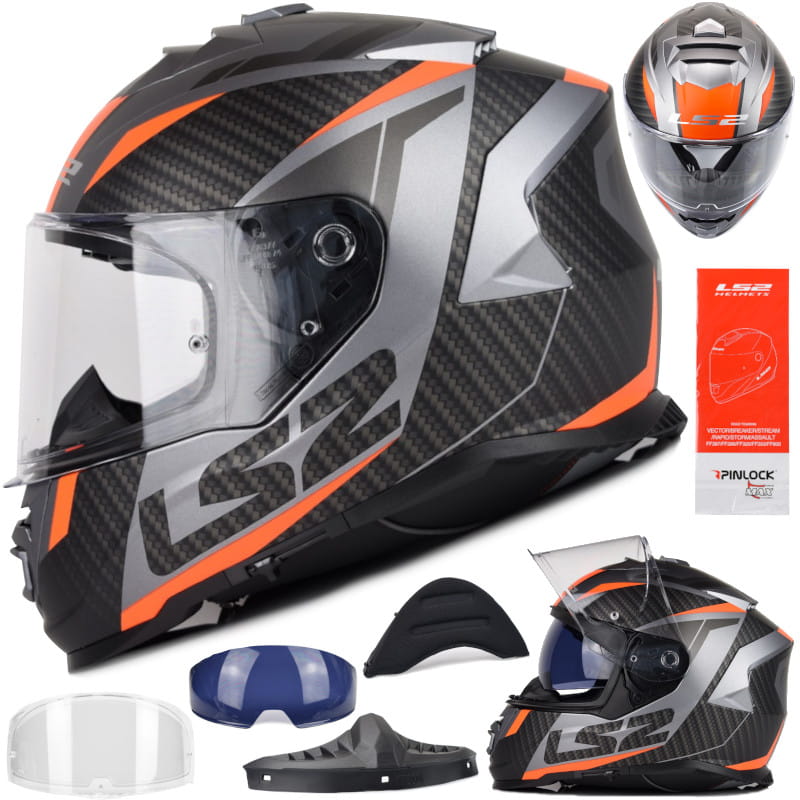 Kask LS2 FF800 Storm II Racer M. Titan Fluo