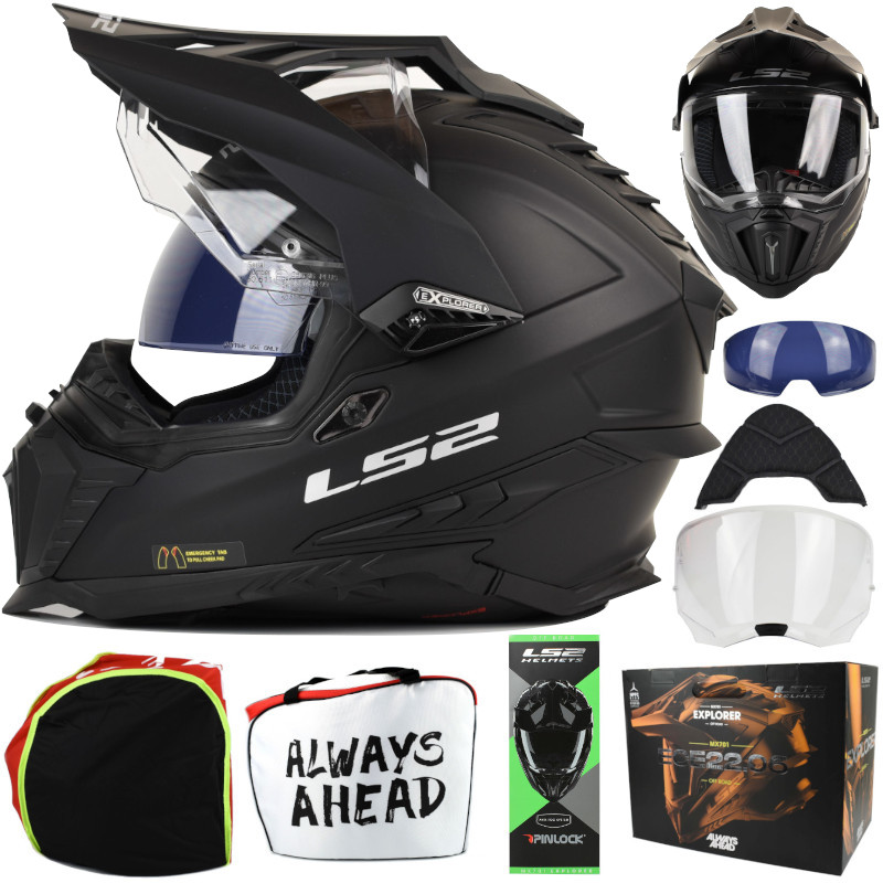 Kask LS2 MX701 Explorer Solid Matt Black